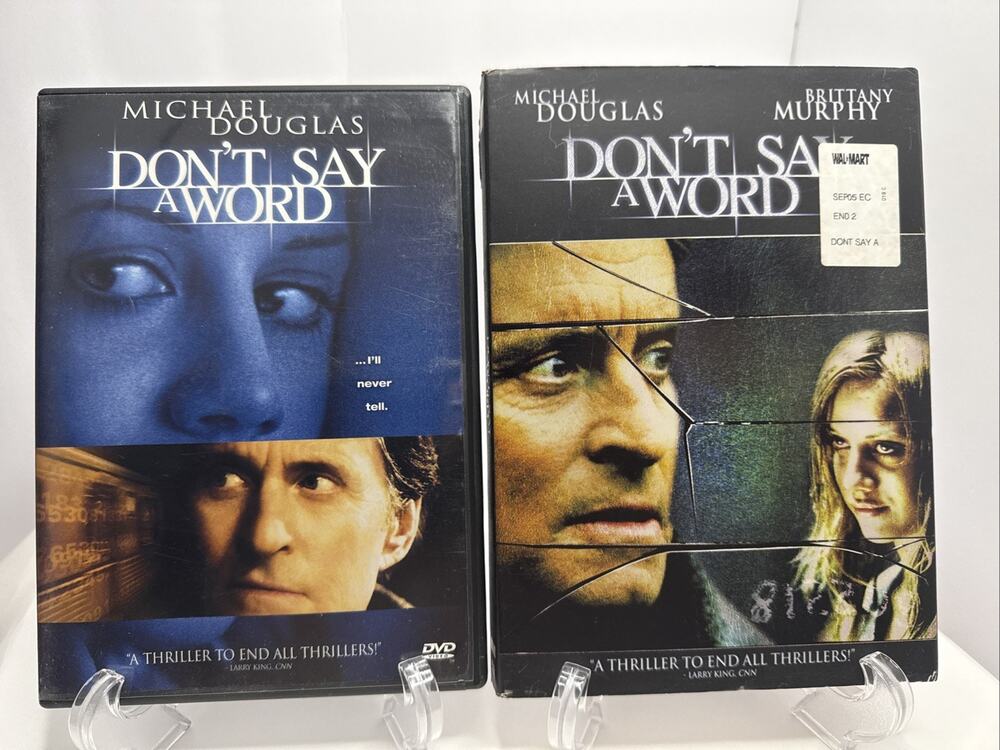 Dont Say a Word DVD, 2002 Michael Douglas Great Thriller w Slip